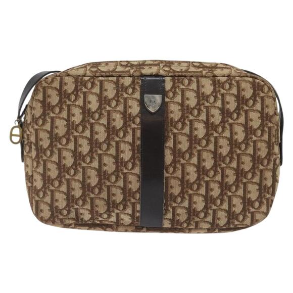 DIOR Trotter Canvas Shoulder Bag Brown - Picture 2 of 12